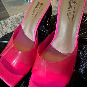 Call It Spring Fuchsia Heels